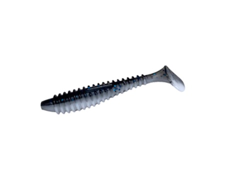 Виброхвост Angry Baits Fatik 2" White Mouse