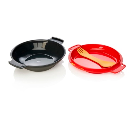 Набор посуды Humangear GoKit Light 5-tool Mess Kit Charcoal/Red