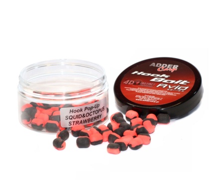 Бойли Adder Carp Hook Boilies Avid Pop-Up Dumbell 90мл 8/10мм Squid&Octopus/Strawberry
