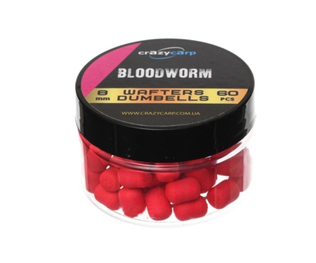 Бойли Crazy Carp Wafters Dumbbells Bloodworm 8мм