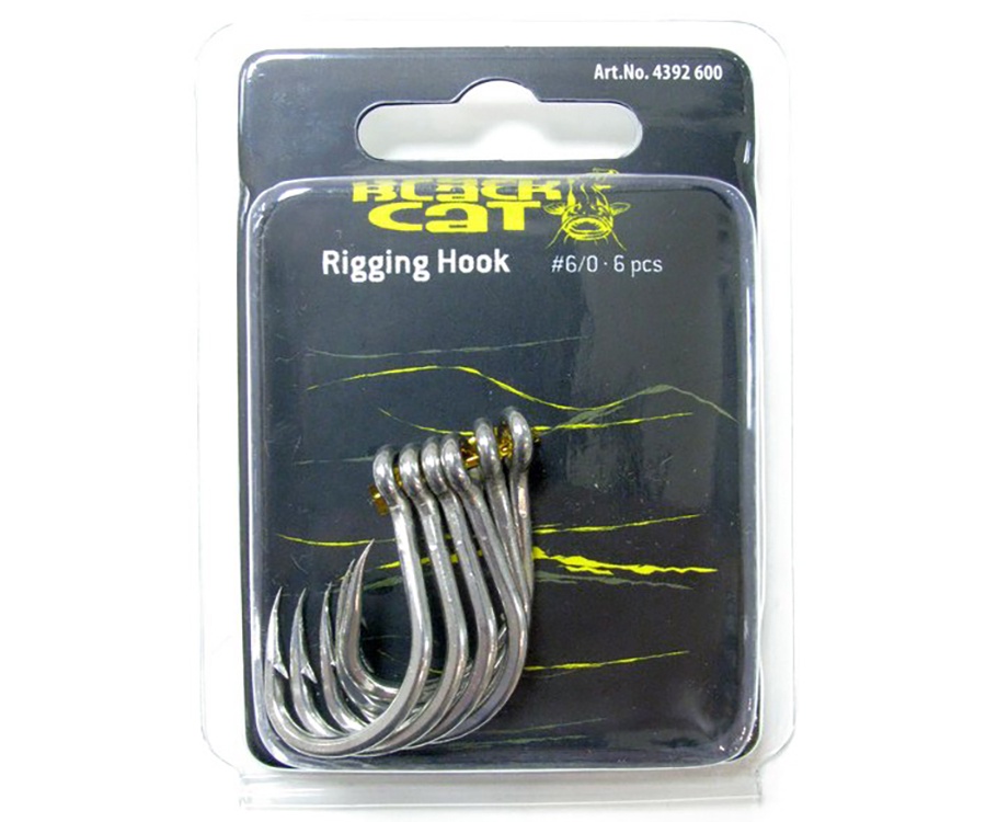 Крючок сомовый Black Cat Rigging Hook #6/0 6шт #2