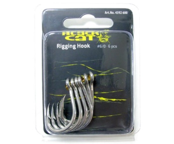 Крючок сомовый Black Cat Rigging Hook #6/0 6шт #2