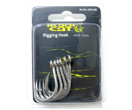 Гачок сомовий Black Cat Rigging Hook #6/0 6шт