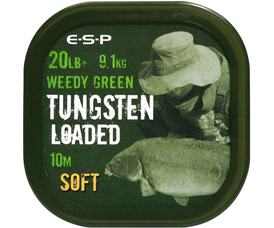 Поводковый материал Esp Tungsten Loaded 20 lb Weed Soft #1