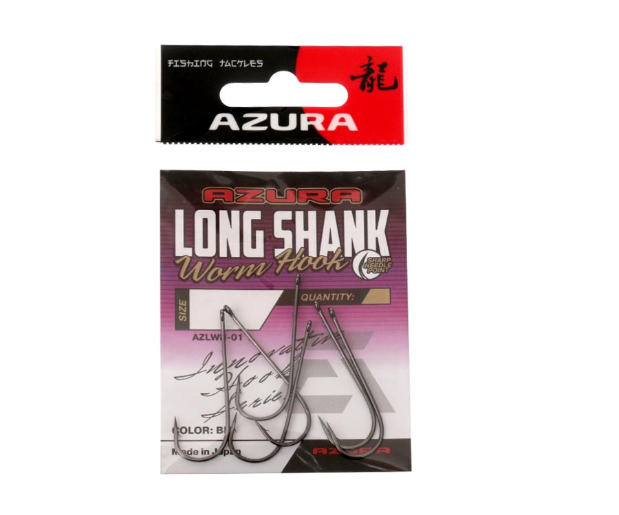 Крючки Azura Long Worm Hook №1 #2