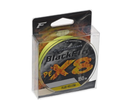 Шнур Flagman Blackfire PE X8 150м Fluo Yellow #0.8 0.148мм