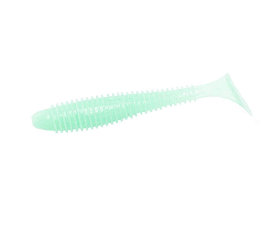 Виброхвост Angry Baits Fatik 2.8" Green Milk UV