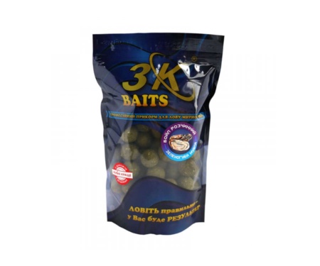 Бойл розчинний 3KBaits 20мм зеленогуба мушля 0.4кг