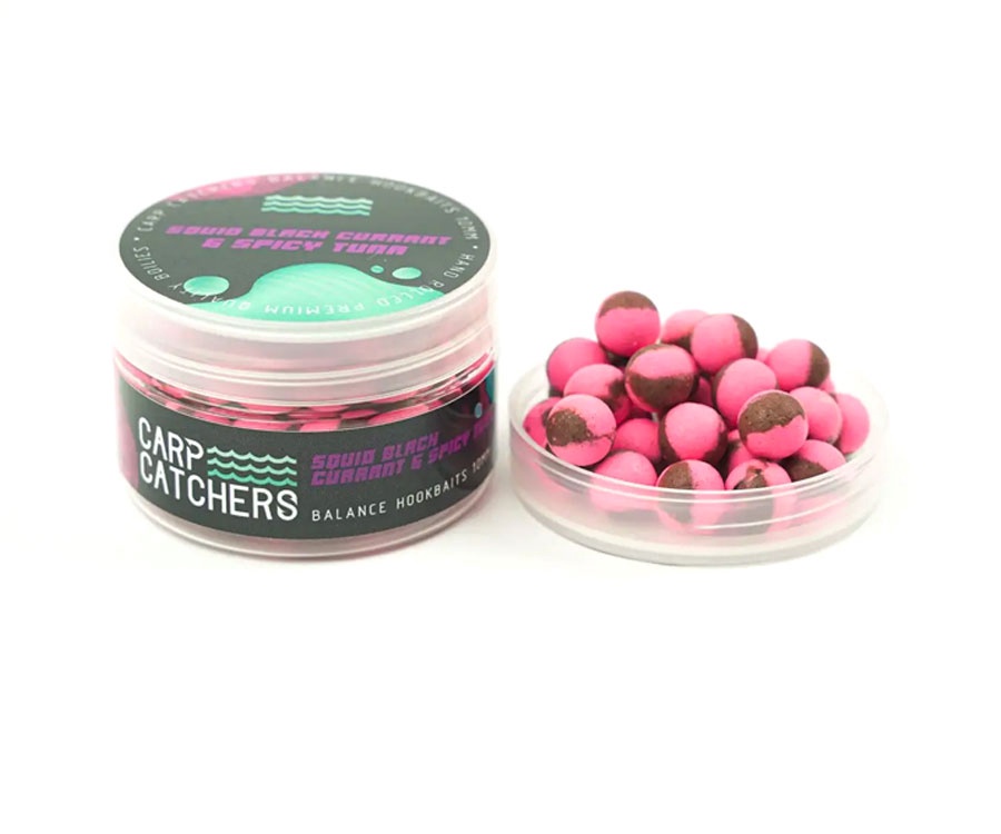 Бойлы Carp Catchers  Balance Hookbaits Sguid&Black Currant-Spicy Tuna 10мм