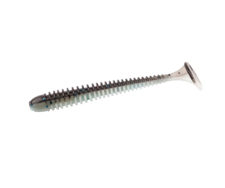 Силікон Angry Baits Zander Worm 3.6" White Mouse UV