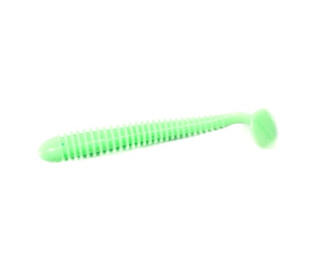 Силікон Angry Baits Zander Worm 3" Green Milk