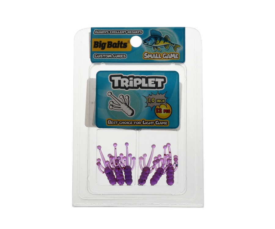 Нимфа Big Baits Triplet 1" #112 Swamp Lox