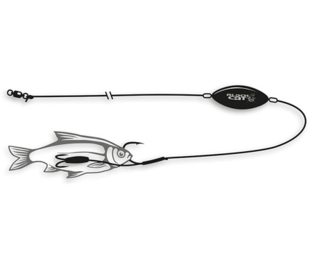 Сомове оснащення Black Cat U-Float Ghost Rig L №6/0 №3/0 100кг