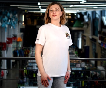 Футболка Flagman Классическая 160г/м White Окунь Маленький XXL #4