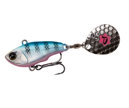 Тейл-спиннер Savage Gear Fat Tail Spin 16г Blue Silver Pink