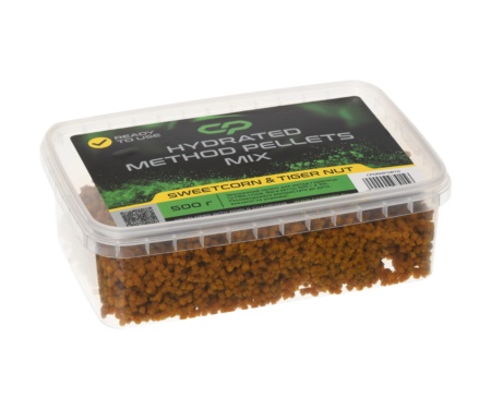 Пелетс мікс Carp Pro Delight Ready Hydrated Method Pellets Mix 2мм 500г Sweetcorn-Tiger Nut