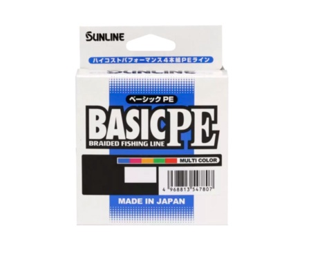 Шнур Sunline Basic PE HG 150м Multicolor #0.8/0.153мм