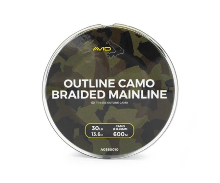Шнур Avid Carp Outline Camo Braided Mainline 600м 30lb