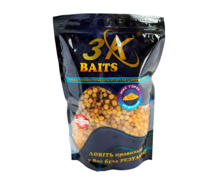 Прикормка 3KBaits Зерновой Микс Горох натуральный 1кг