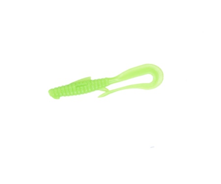 Силікон Angry Baits Mad Worm 3,5" Acid Green UV