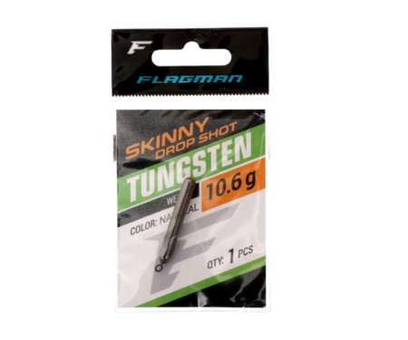Грузило вольфрамове Flagman Tungsten Skinny Drop Shot 10.6г