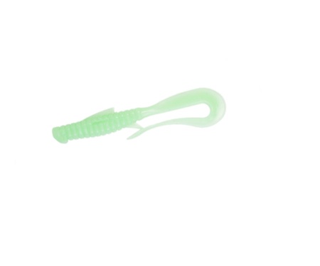 Силікон Angry Baits Mad Worm 3,5" Green Milk UV