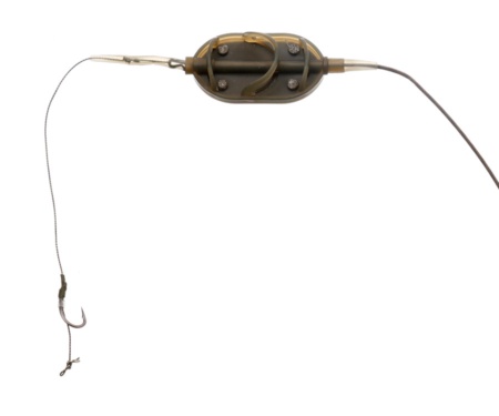 Готовая oснастка на ледкоре Carp Pro Flat Method Feeder №6 60г