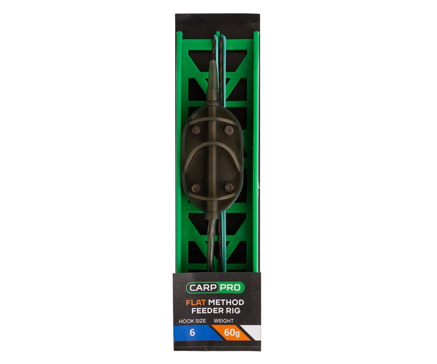 Готовая oснастка на ледкоре Carp Pro Flat Method Feeder №6 60г #1