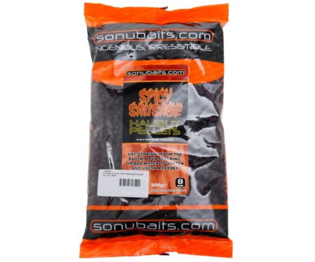 Пелетс Sonubaits Spicy Sausage Halibut Pellets 8 мм