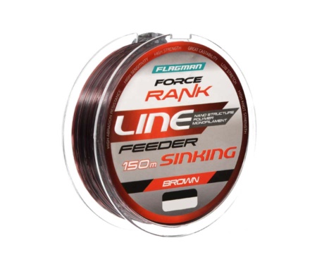Жилка Flagman Force Rank Feeder Main Line Dark Brown 150м 0.30мм