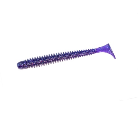 Силікон Angry Baits Zander Worm 3.6" Violet UV
