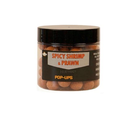 Бойли Dynamite Baits Fluro Pop-up Spicy Shrimp & Prawn 20мм