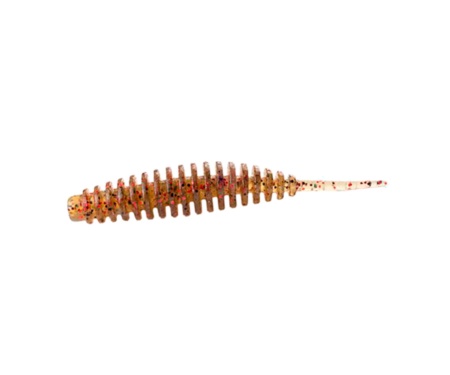 Черв'як Fishup Tanta 2.5" #045 Green Pumpkin/Red & Black