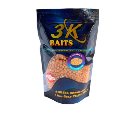 Прикормка 3KBaits Пшеница натуральная 400 г