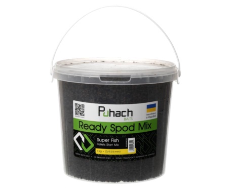 Спод мікс Puhach Baits Ready Spod Mix Pellets Start Mix Super Fish