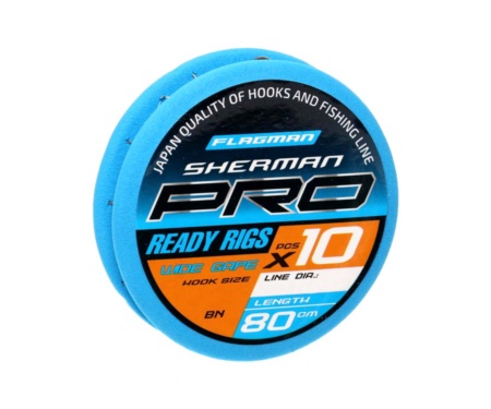 Готовый поводок Flagman Sherman Pro Wide Gape Ready Rigs №16