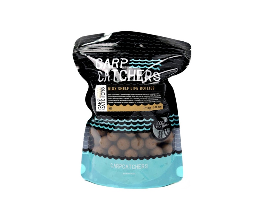 Бойлы тонущие Carp Catchers Biox Shelf Life Boilies 1кг 20мм