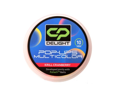 Бойли Carp Pro Delight Multicolor Pop Ups 10мм Krill Cranberry