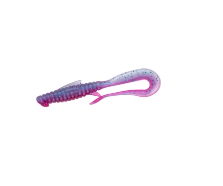 Силікон Angry Baits Mad Worm 3,5" Clear Morning Dawn UV