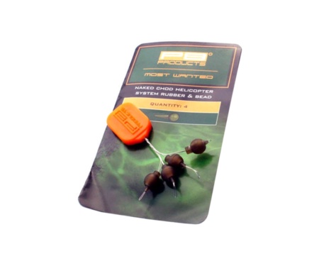 Стопор з бусиной PB Products Naked Chod Helicopter System Rubber & Bead 4шт