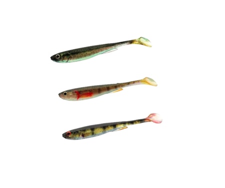 Виброхвост Daiwa PX Real Slim Shady Live Color Set 16см 3шт