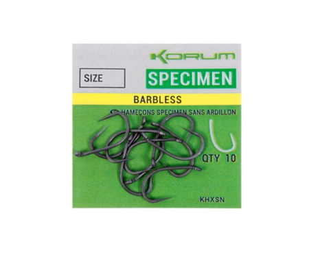 Крючки Korum Xpert Specimen Hooks Barbless №12
