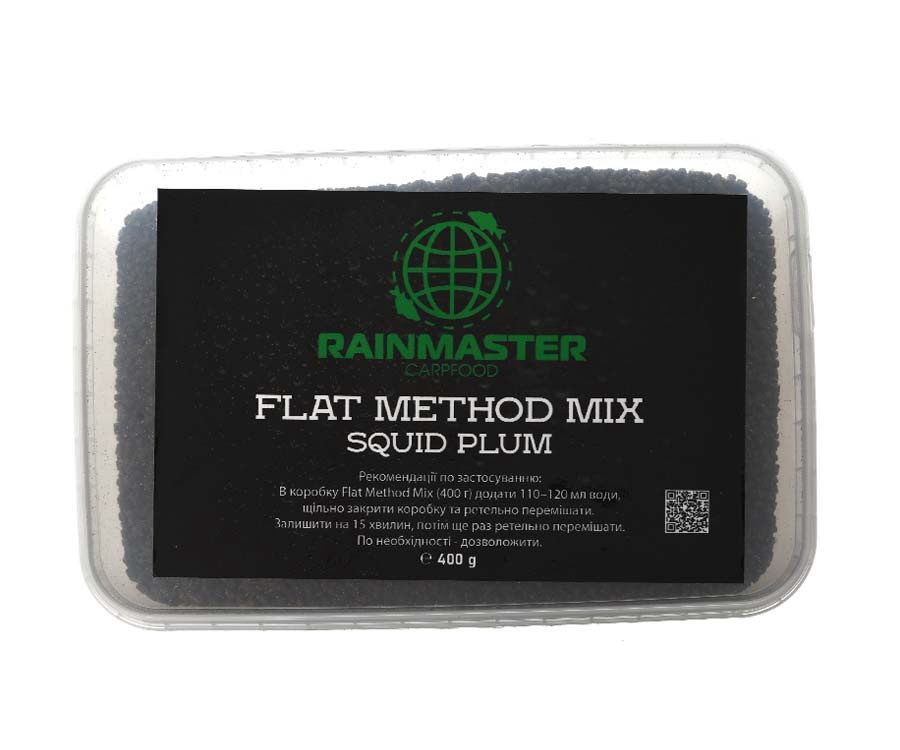 Прикормка Rainmaster Flat Method Mix Squid Plum #2