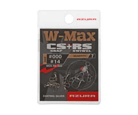 Застежка с вертлюгом Azura W-Max CS Compact Snap+RS Roling Swiwel #000/#14