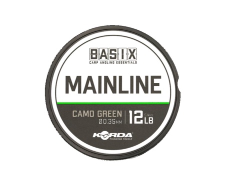 Леска Korda Basix Main Line 0.35мм 500м 12lb Camo green