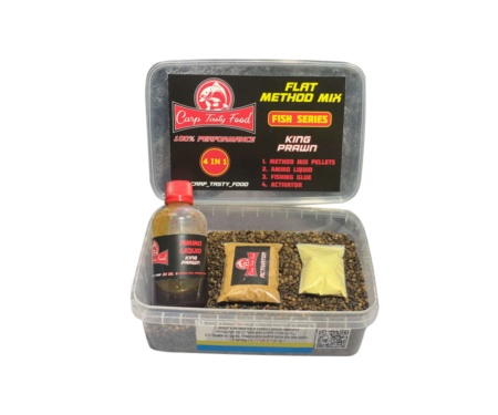 Метод-мікс Carp Tasty Food Flat Method Mix King Prawn New
