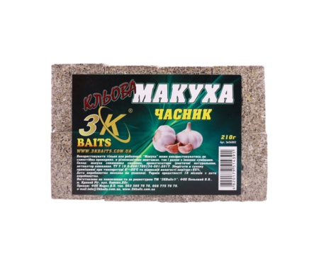 Макуха 3K Baits часник 210 г