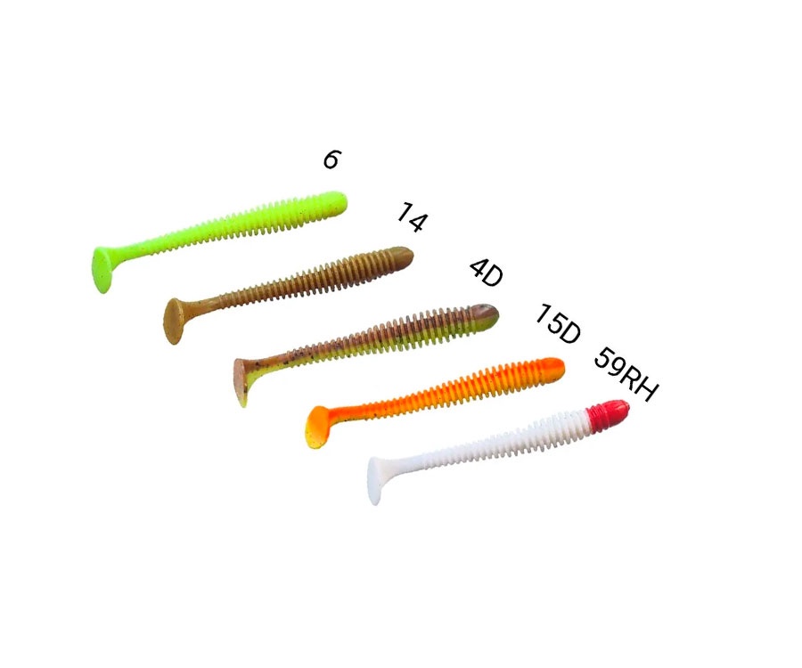 Виброхвост Crazy Fish Vibro Worm 3.4"  #M93 кальмар