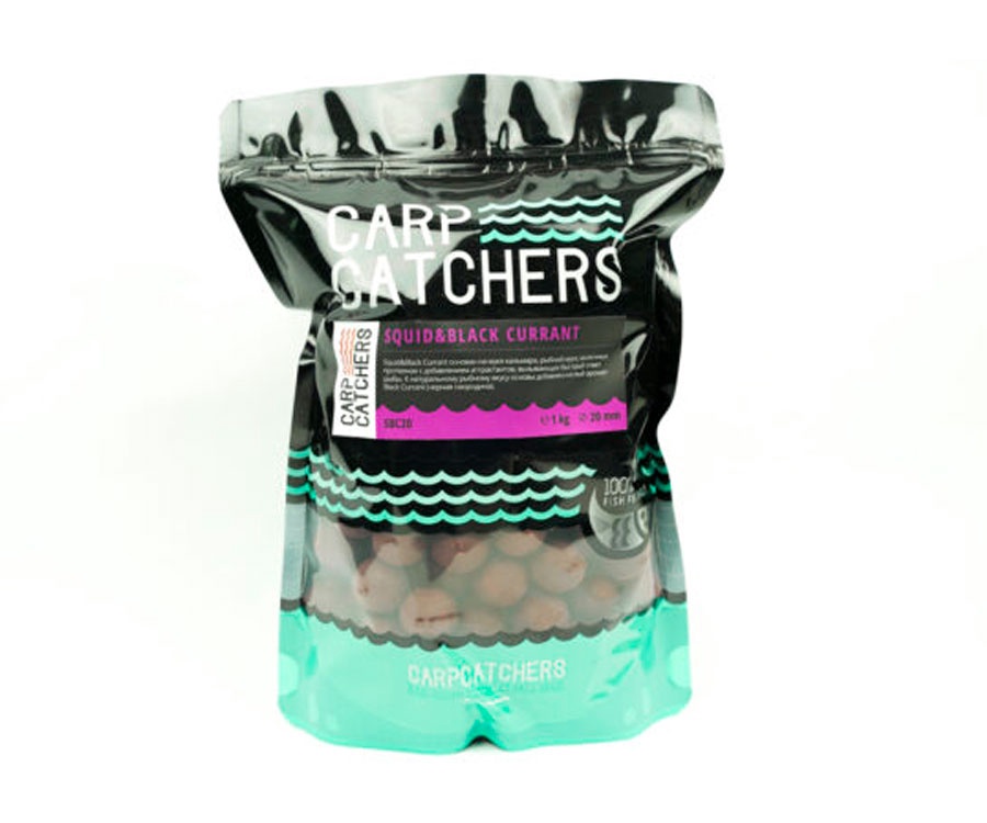 Бойлы Carp Catchers squid&black currant 1кг 20мм