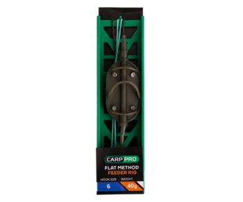 Готовая oснастка на ледкоре Carp Pro Flat Method Feeder №6 40г #1